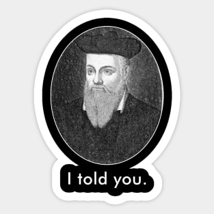 Nostradamus Sticker